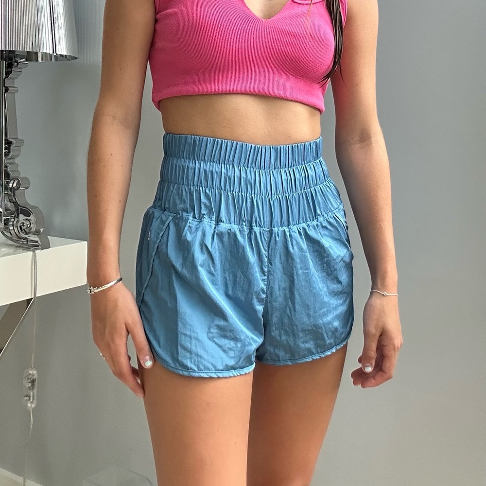 Free People- The Way Home Shorts Blue
